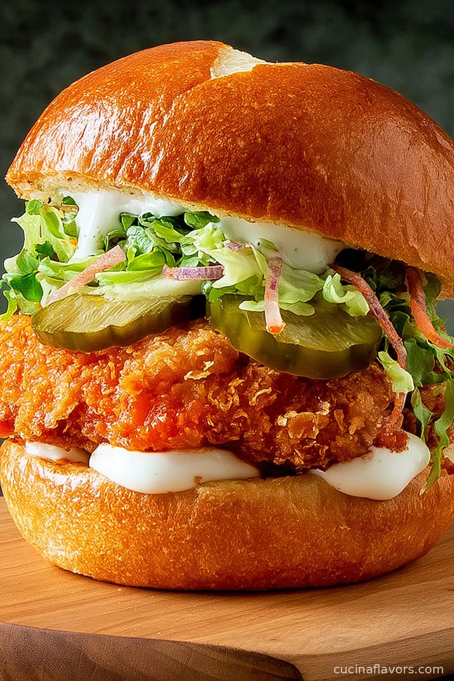 Spicy Fried “Chicken” Sandwich