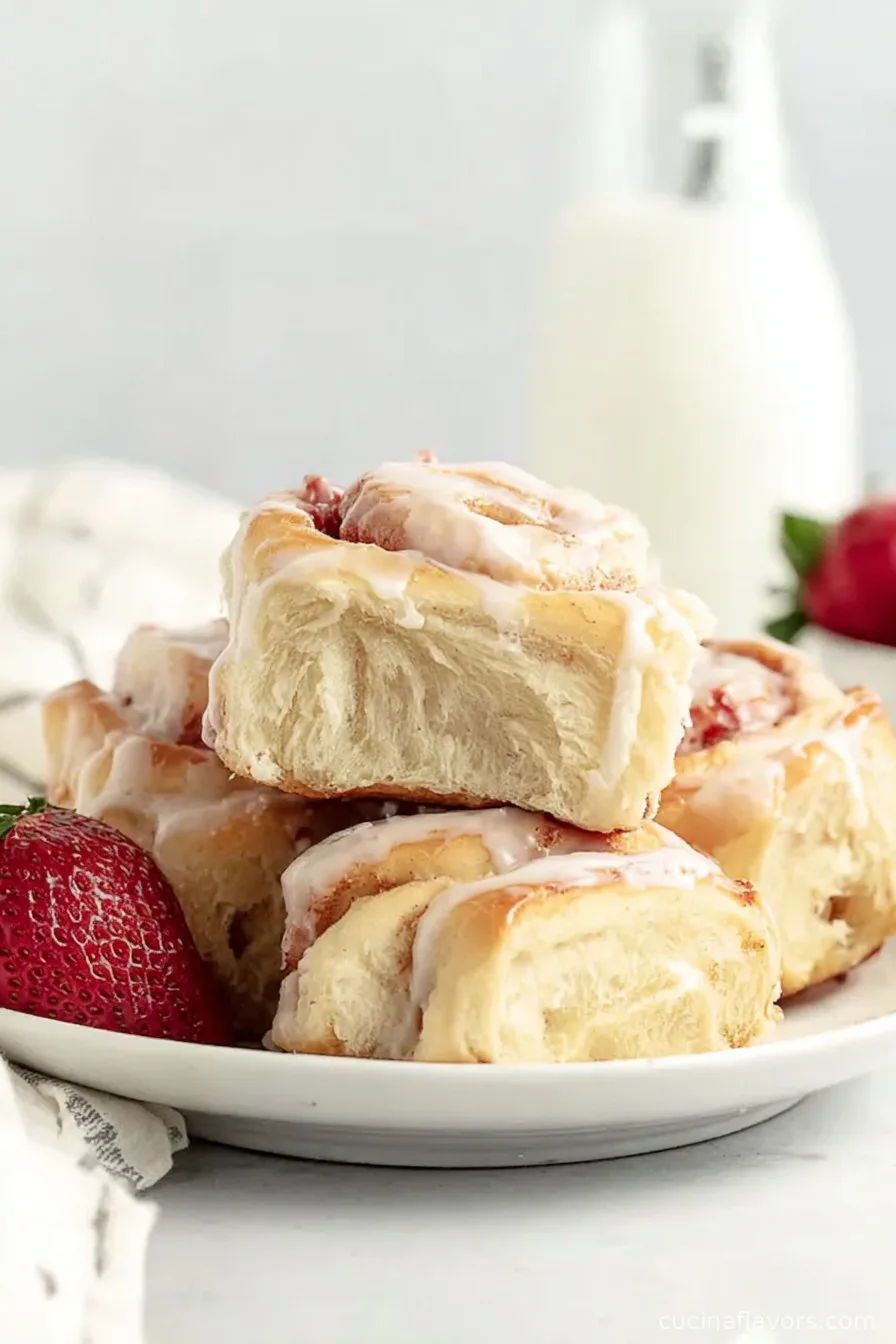 Strawberry Cinnamon Rolls