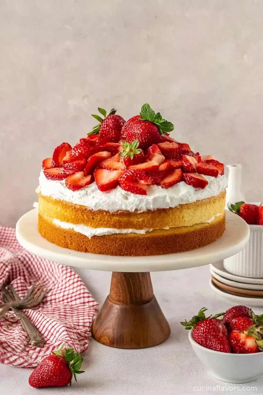 Strawberry Shortcake Cake