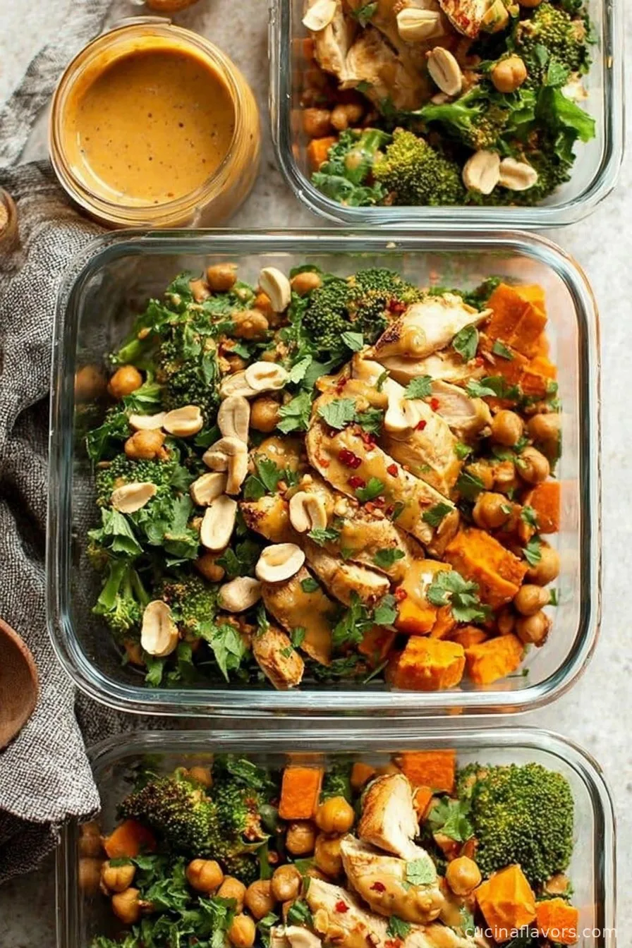 Sweet Potato Peanut Bowl With Chicken