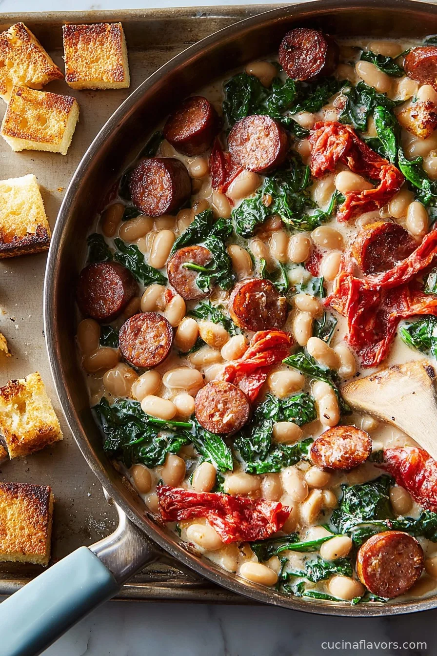 White Bean & Smoked Sausage Skillet