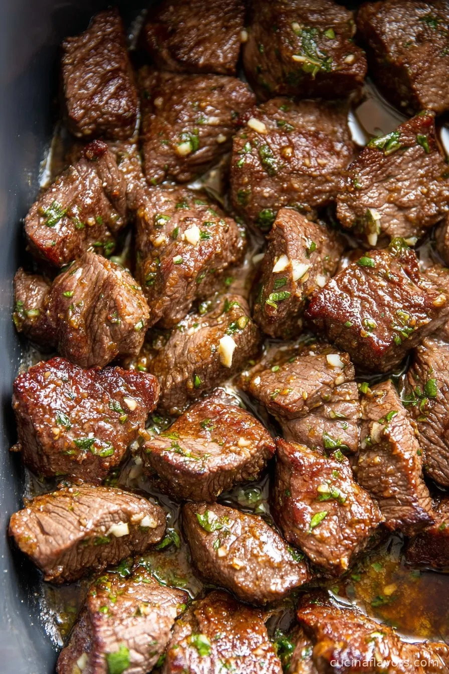 Air Fryer Garlic Butter Steak Bites