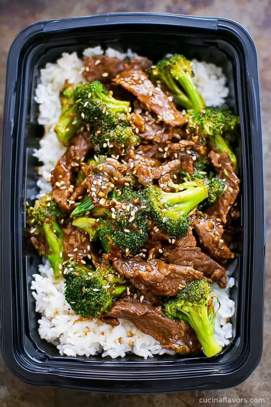 Beef and Broccoli Meal Prep