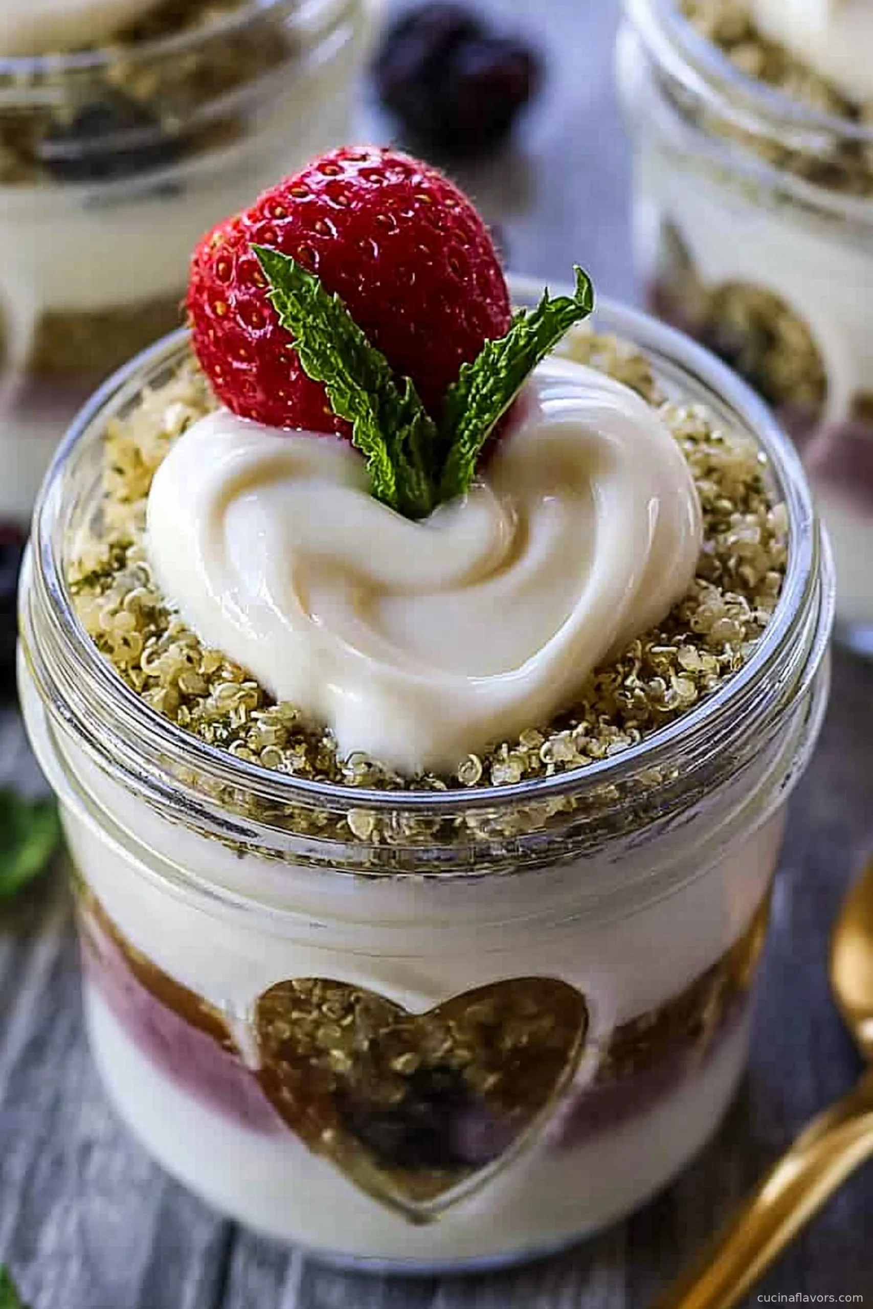 Berry Quinoa Yogurt Parfaits