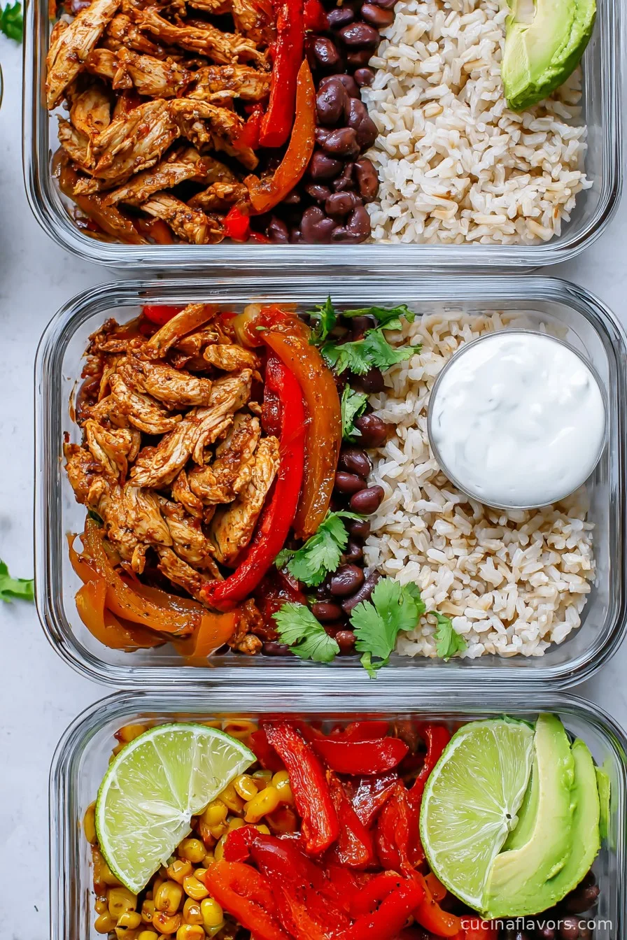 Chicken Burrito Bowls for Meal Prep
