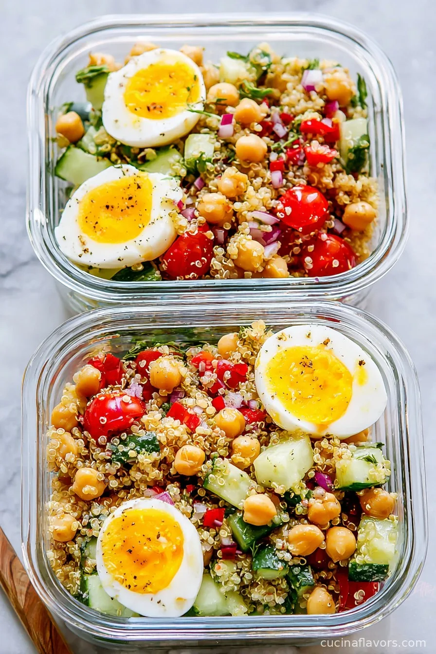 Chickpea Quinoa Salad Meal Prep