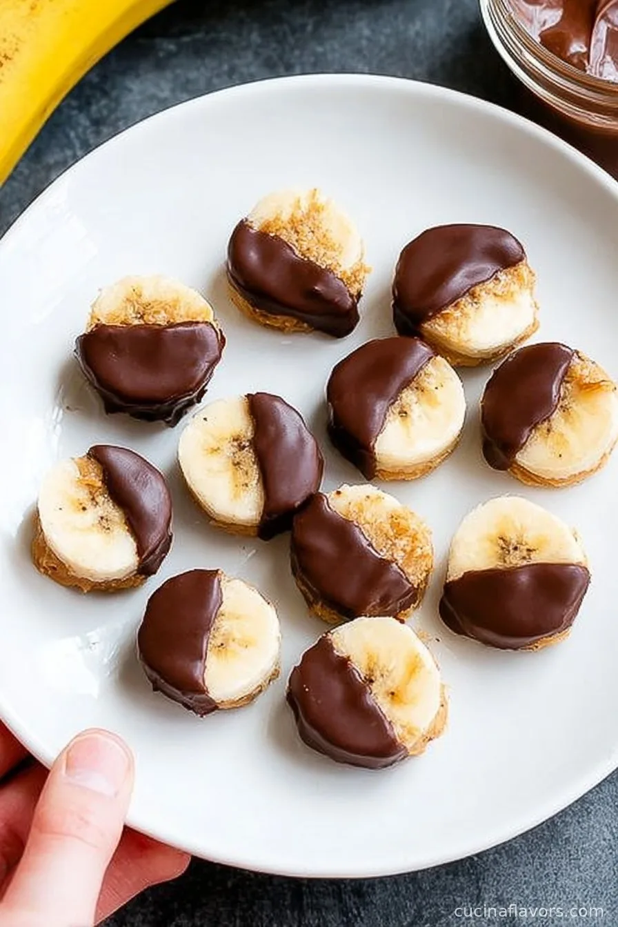 Chocolate Peanut Butter Banana Bites
