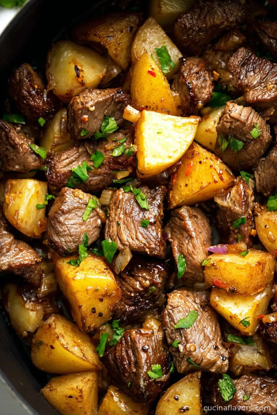 Easy Asian Steak Bites and Potatoes