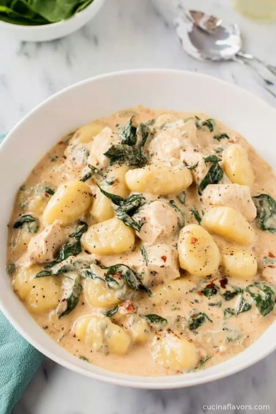 Easy Creamy Chicken Gnocchi