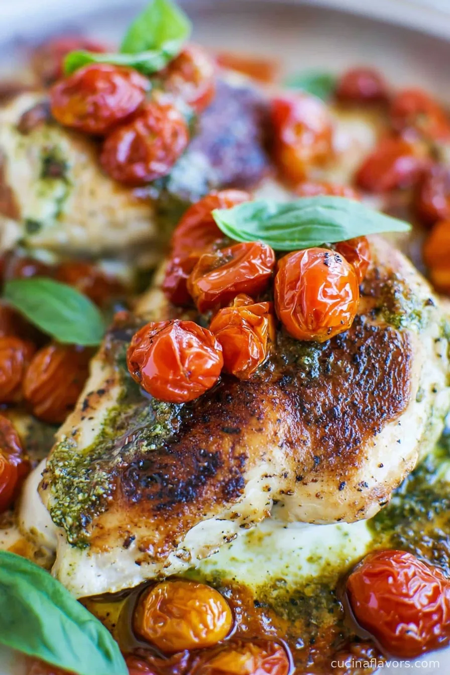 Easy Mozzarella Stuffed Chicken Pomodoro