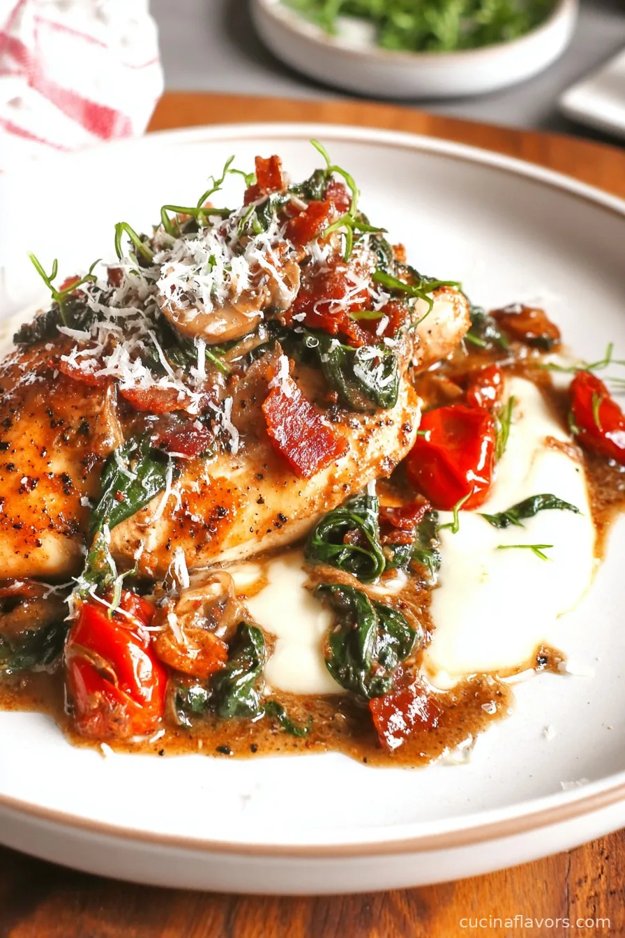 Easy One-Pan Tuscan Chicken in Parmesan Cream Sauce