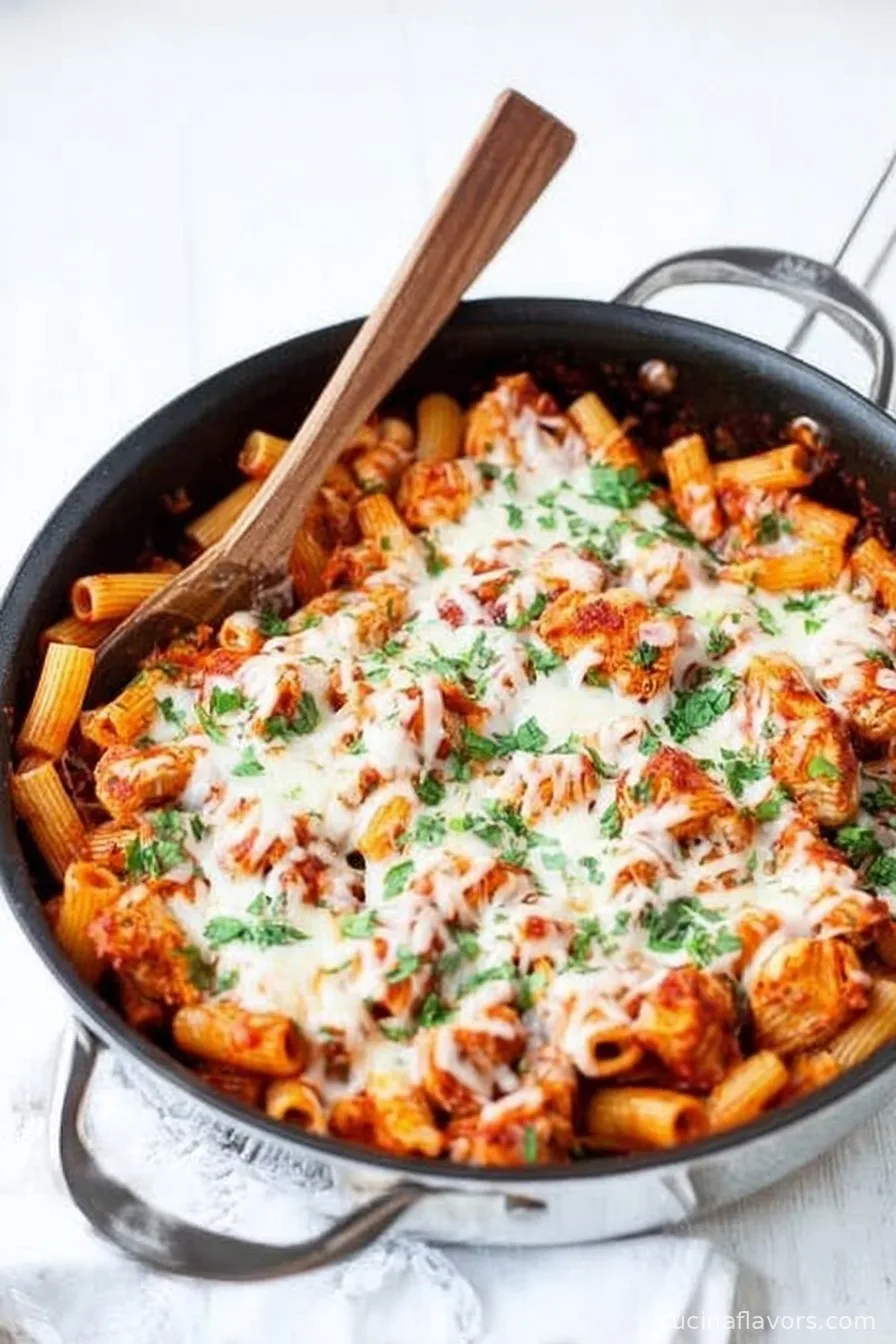 Easy One-Pot Chicken Parmesan Pasta