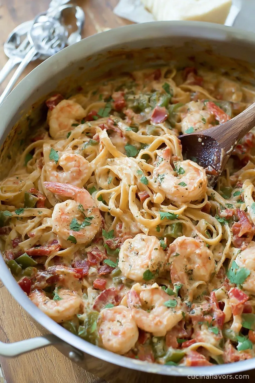 Easy One-Pot Creamy Cajun Shrimp Pasta