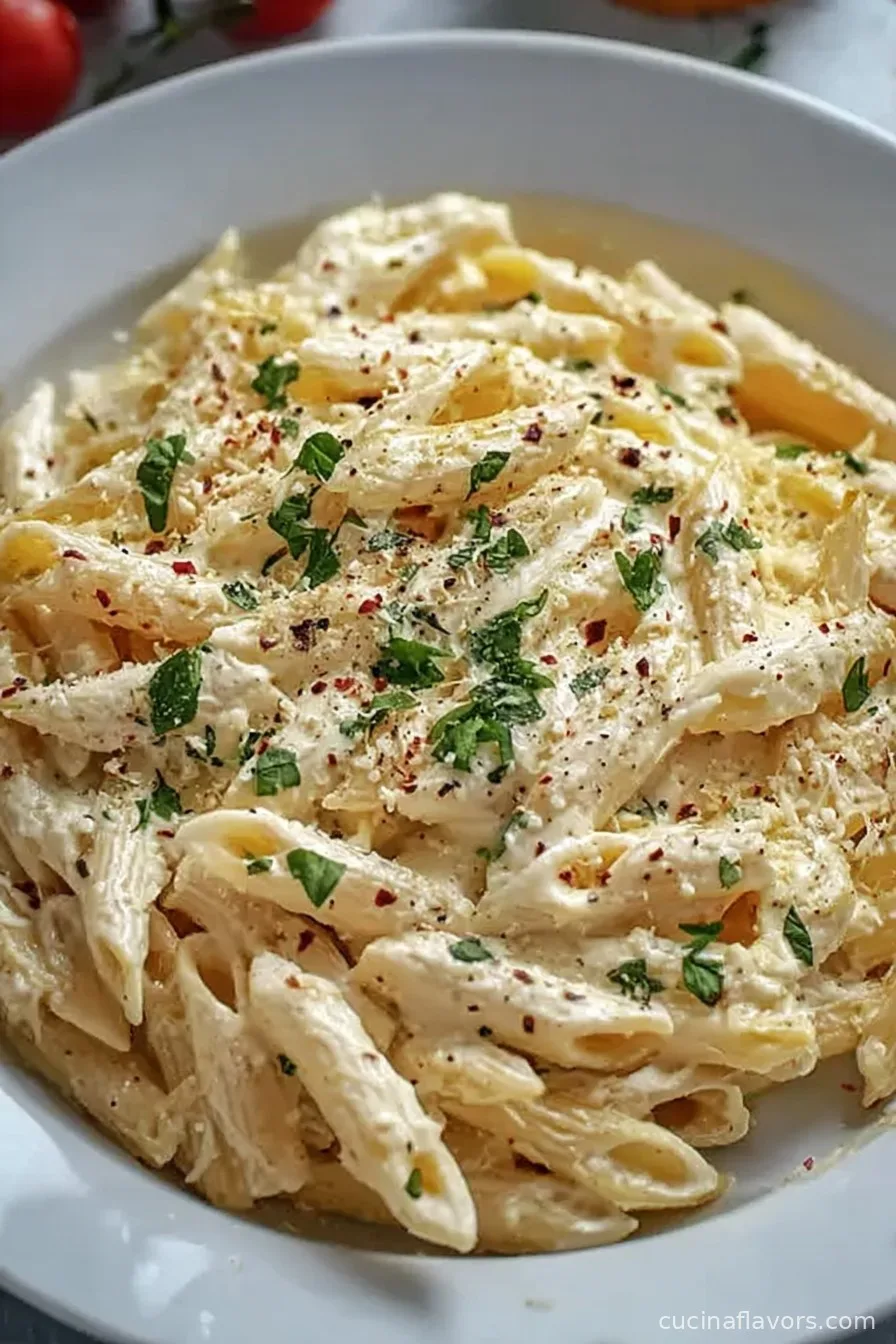 Easy One Pot Creamy Garlic Pasta Recipe