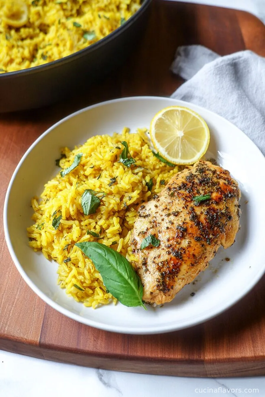 Easy One Pot Lemon Herb Chicken and Rice Recipe