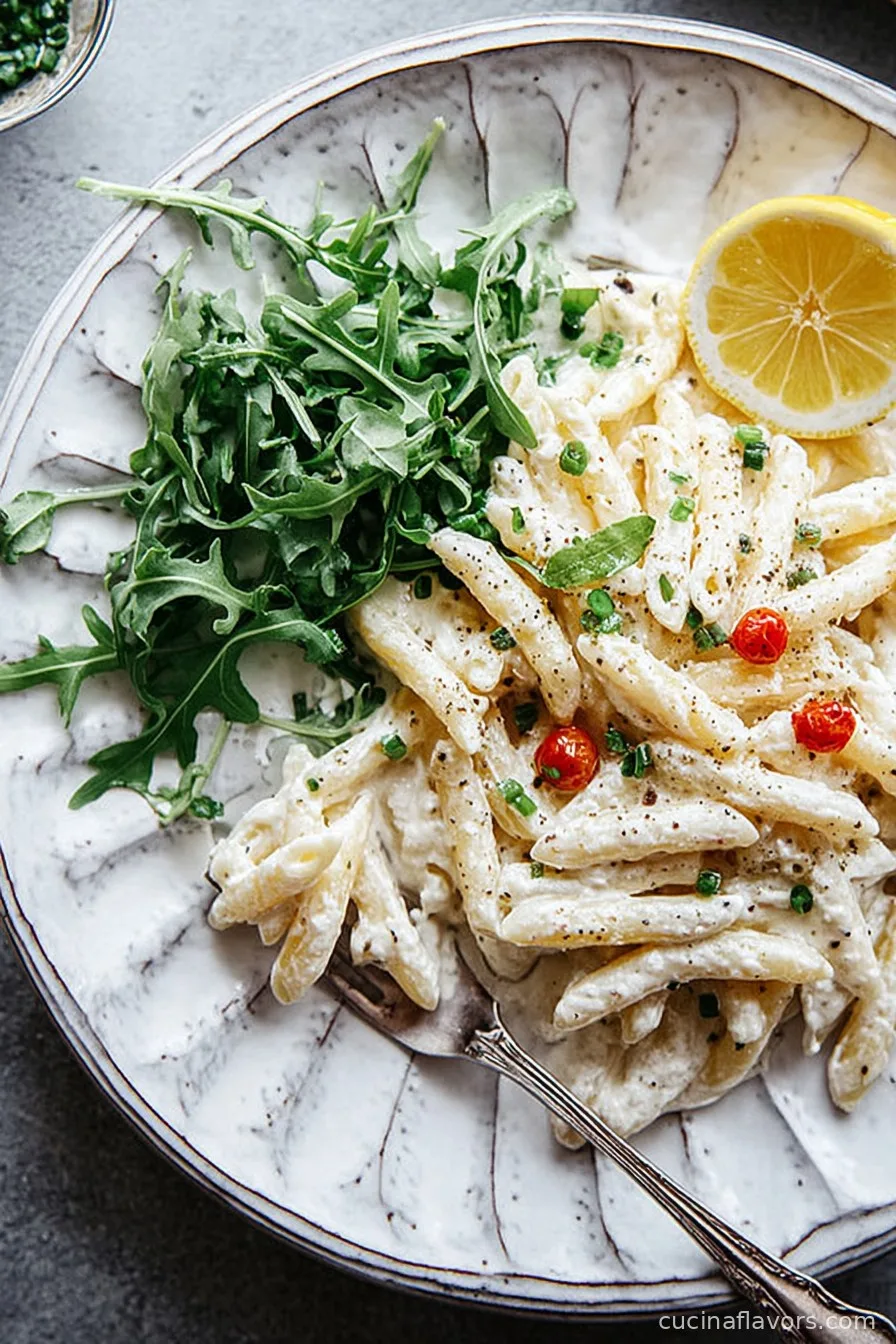 Easy One-Pot Ricotta and Lemon Pasta