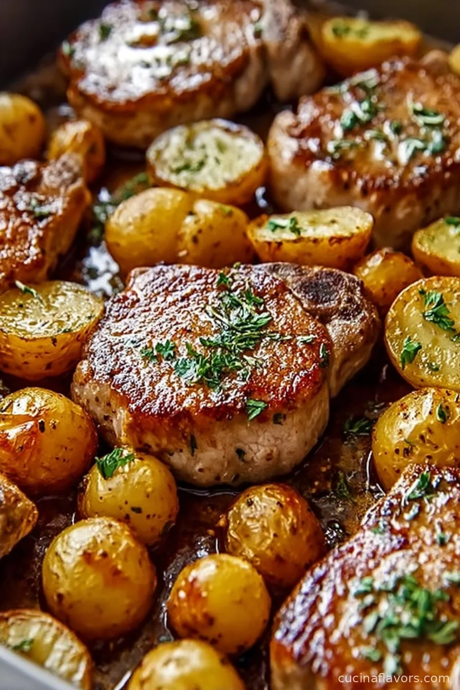 Easy Sheet Pan Pork Chops and Potatoes Recipe