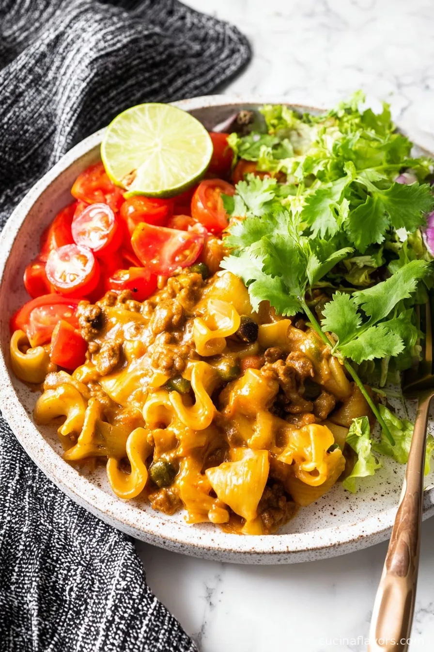 Easy Taco Pasta