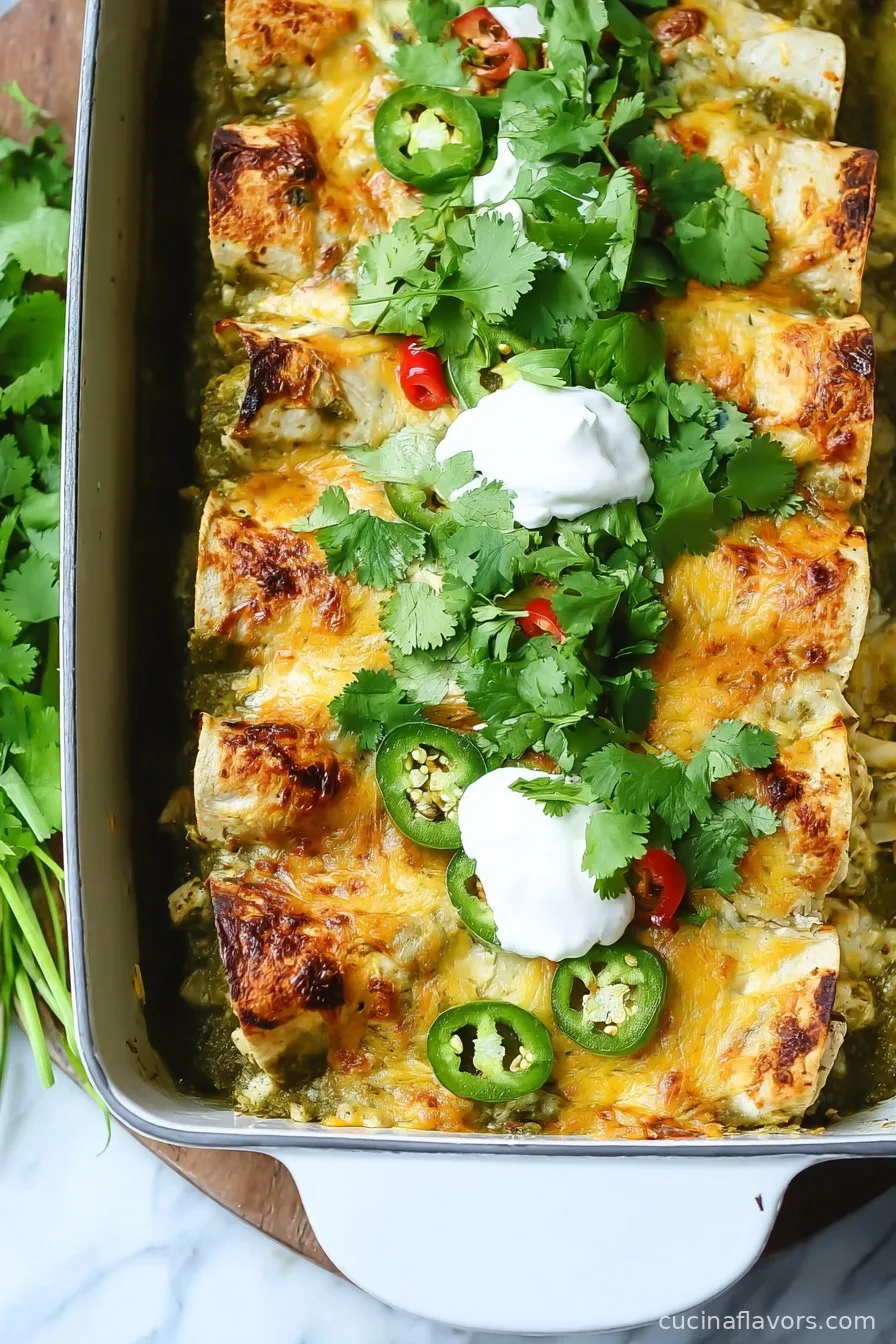 Green Chicken Enchiladas