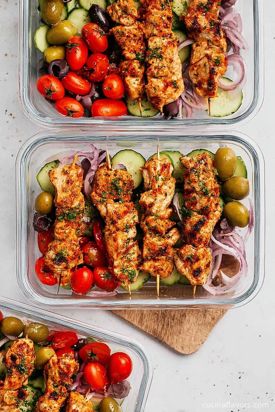 Grilled Chicken Skewers Meal Prep