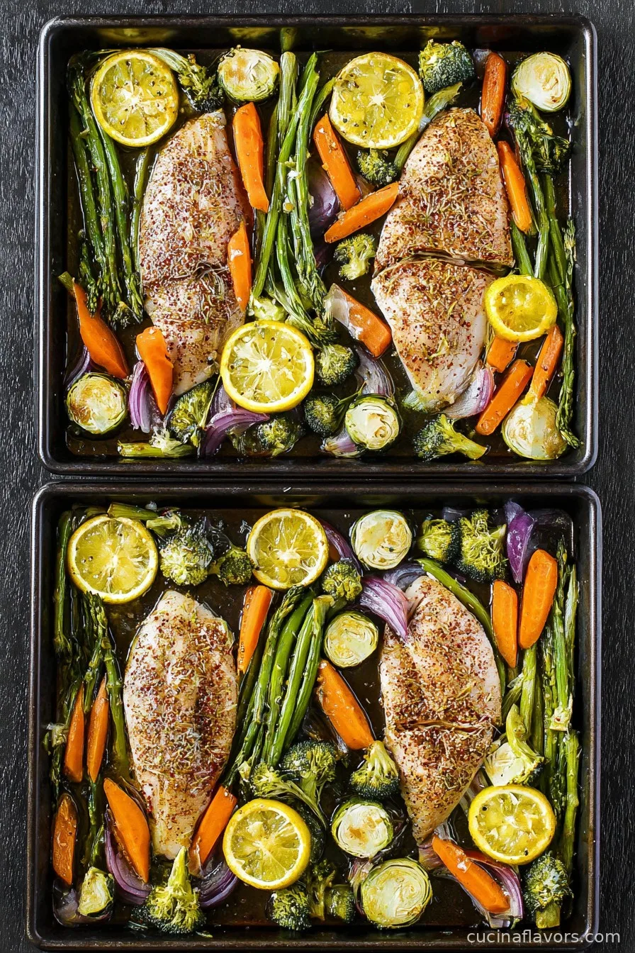 Healthy Sheet Pan Tilapia and Veggies + Meal-Prep