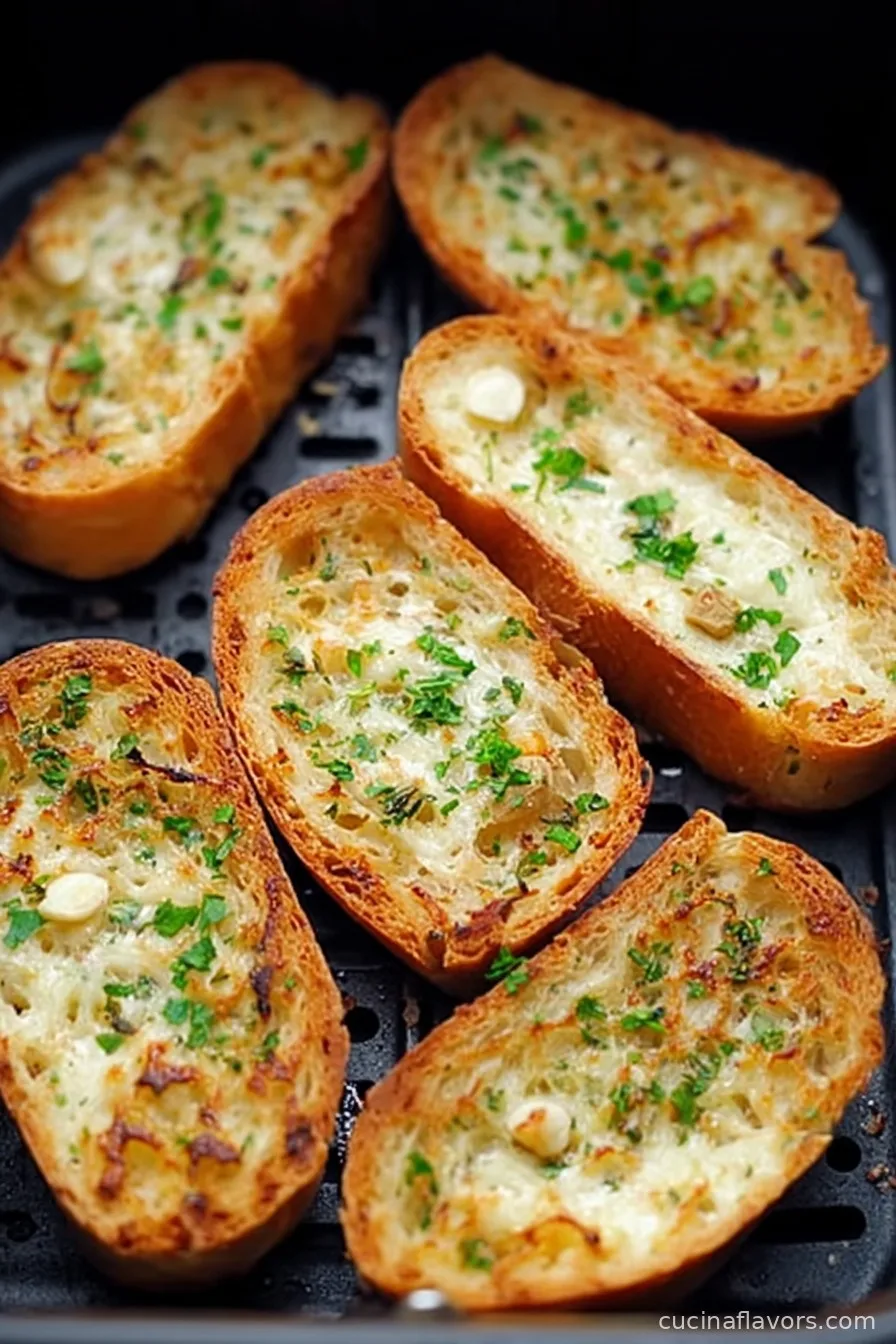Homemade Air Fryer Garlic Bread