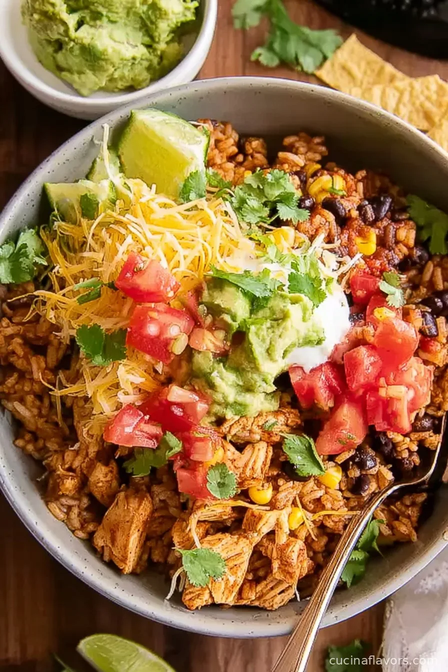 Instant Pot 20 Minute Chicken Burrito Bowls