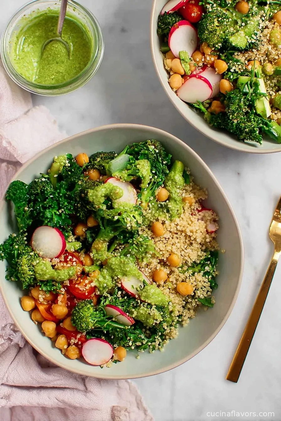 Meal-Prep Broccoli Pesto Quinoa Salad
