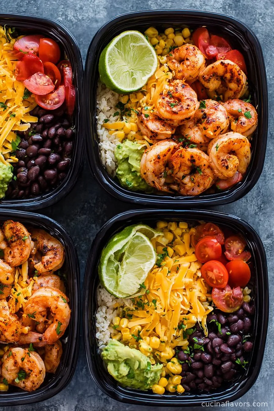 Meal-Prep Shrimp Taco Bowls