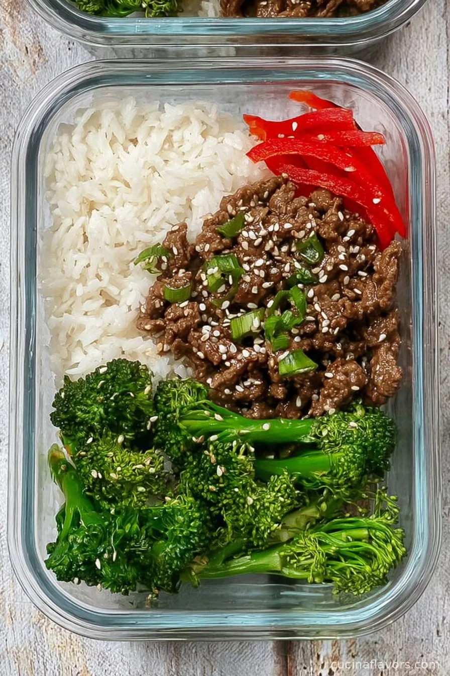 Quick Mongolian Beef Bowls with Broccoli | Healthy Meal Prep
