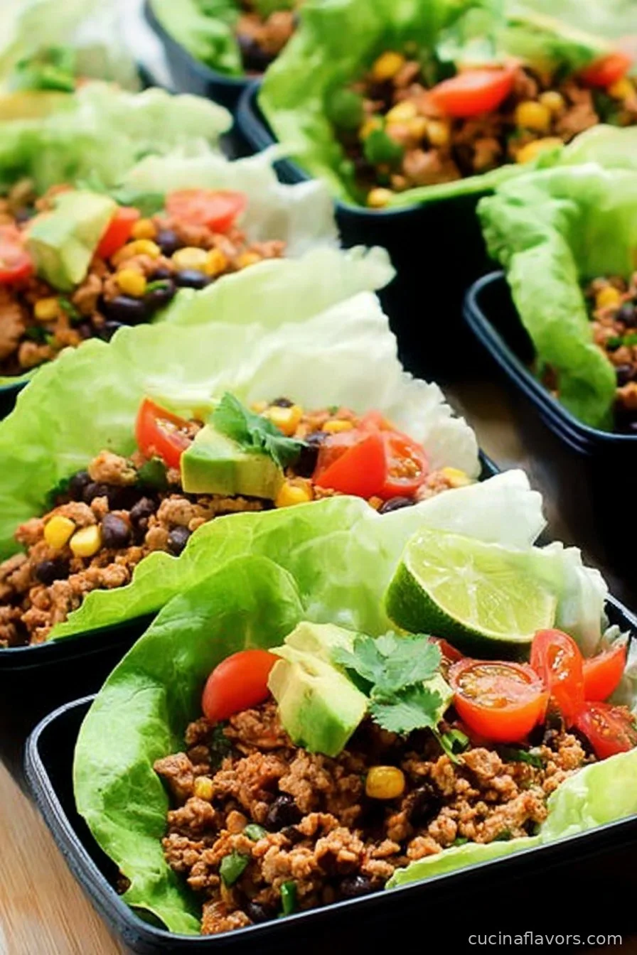 Taco Lettuce Wrap Meal Prep