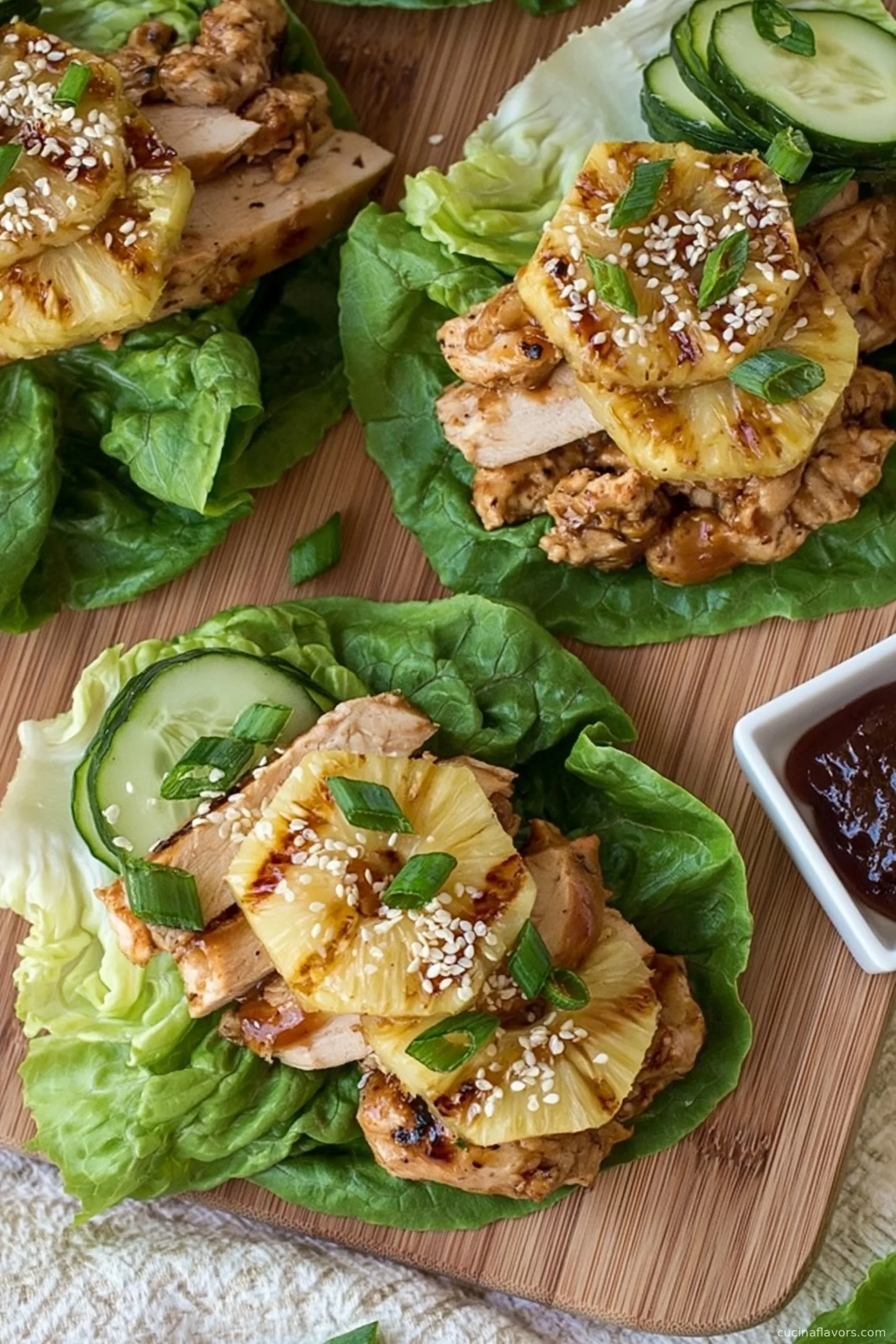 Teriyaki Chicken Lettuce Wraps