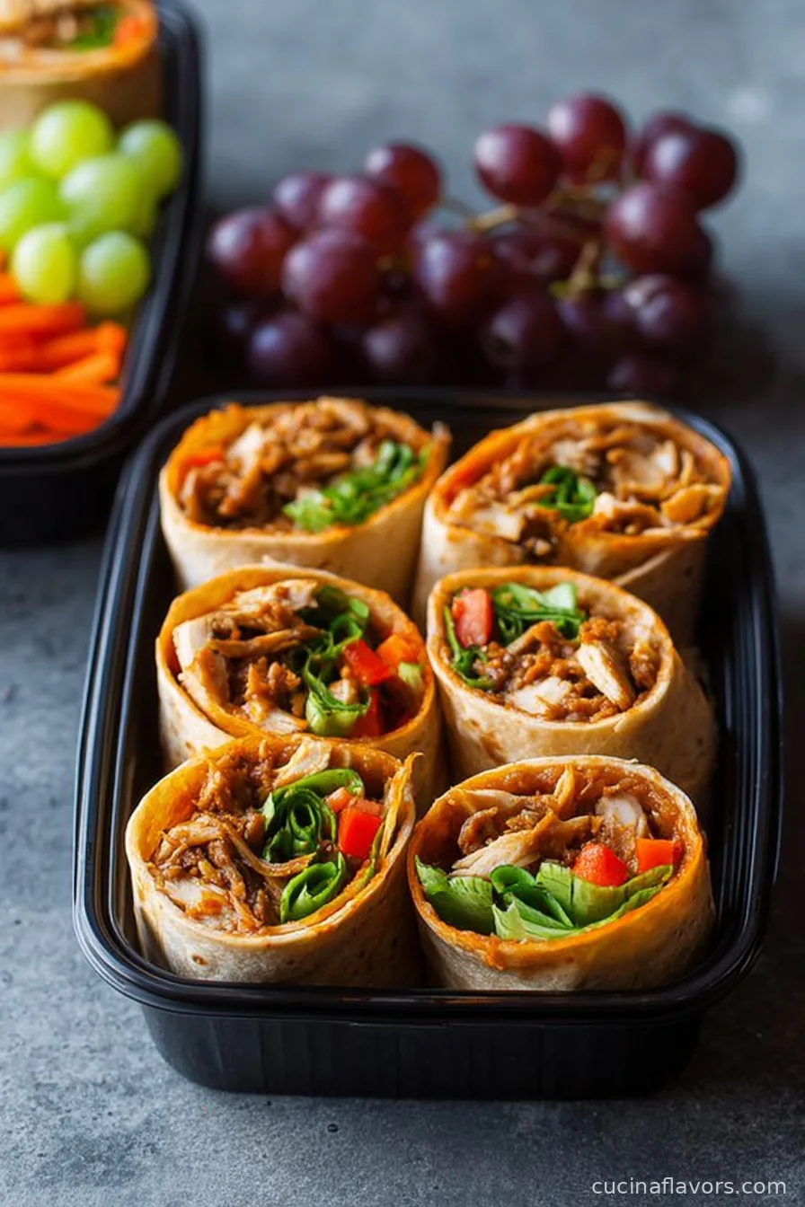 Thai Chicken Wraps Meal Prep