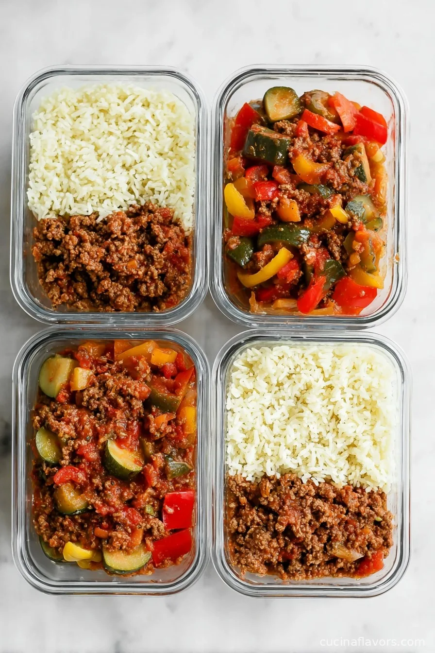 Unstuffed Pepper Bowls Meal Prep